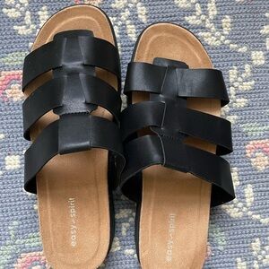 Easy Spirit Black Slide Sandals for Women 8.5 Wide